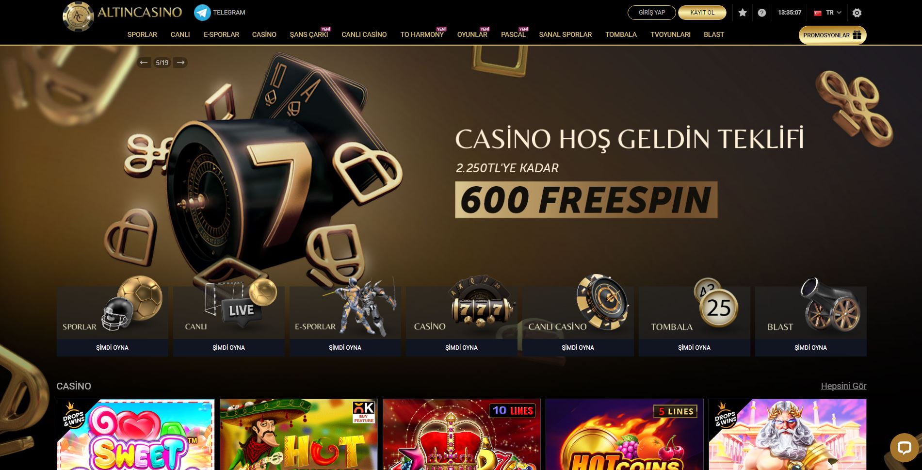 altın casino TV Sitesi